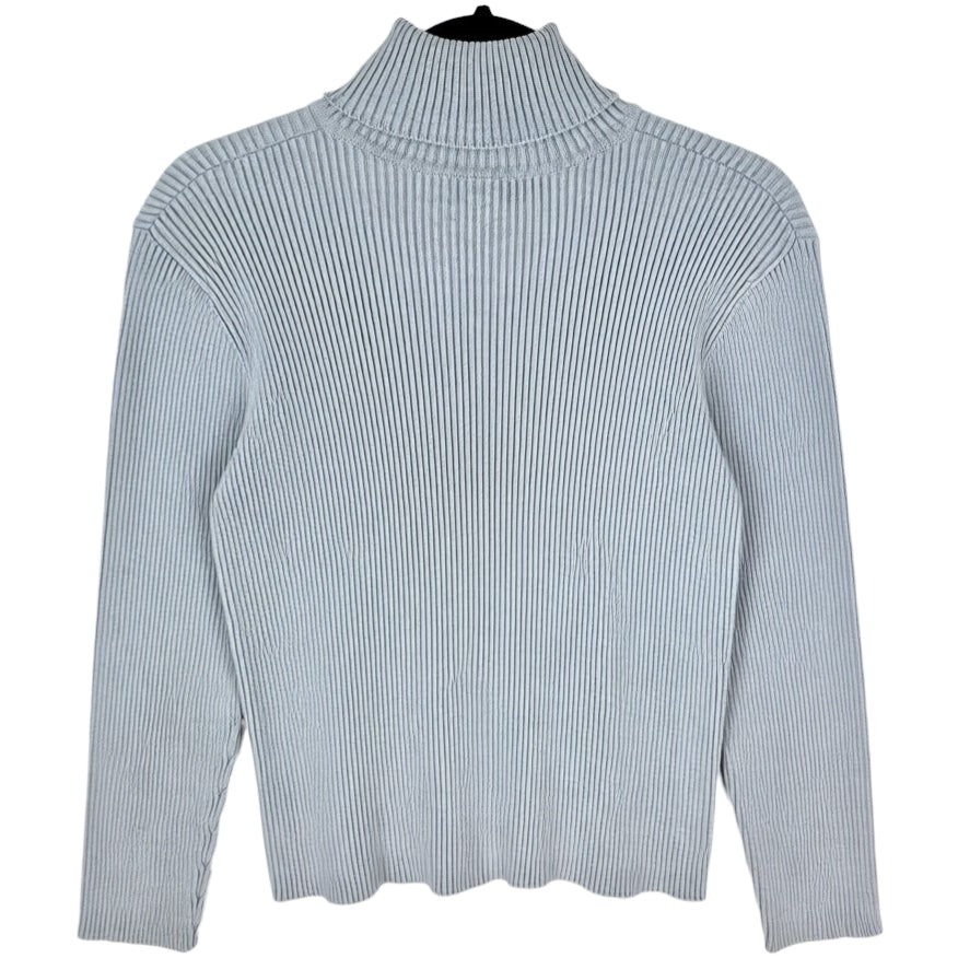 Vintage Ralph Lauren Green Label Womens Grey Turtle Knit Sweater Size XL