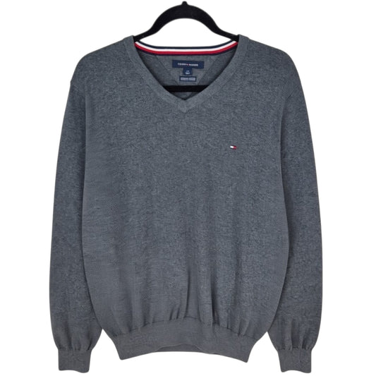 Tommy Hilfiger Grey Crewneck Knit Sweater Size L
