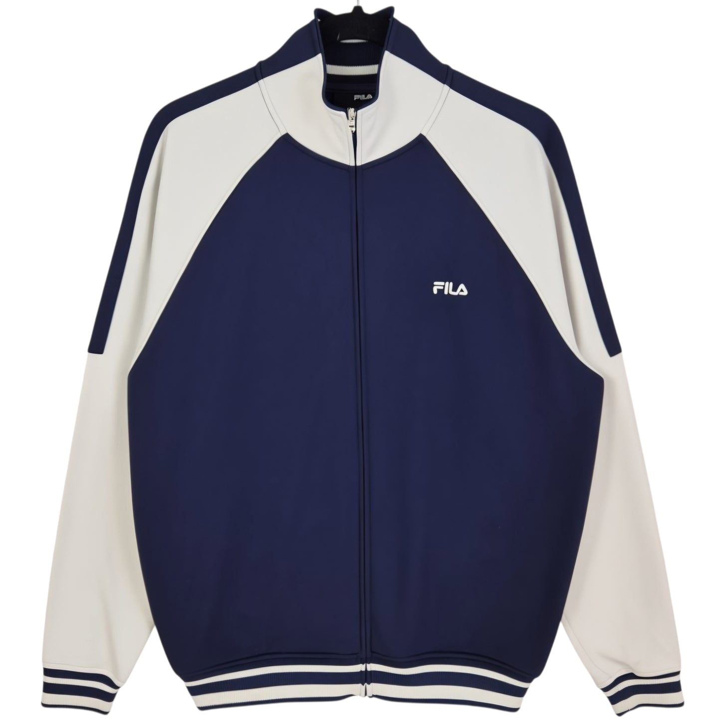 FILA Dark Blue & White Track Jacket Size L