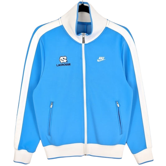 Vintage Nike 2000's North Carolina Tar Heels Lacrosse Light Blue Track Jacket Size S