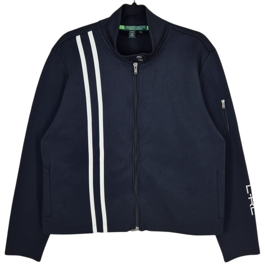 Vintage Ralph Lauren Green Label Womens Black Track Jacket Size XL