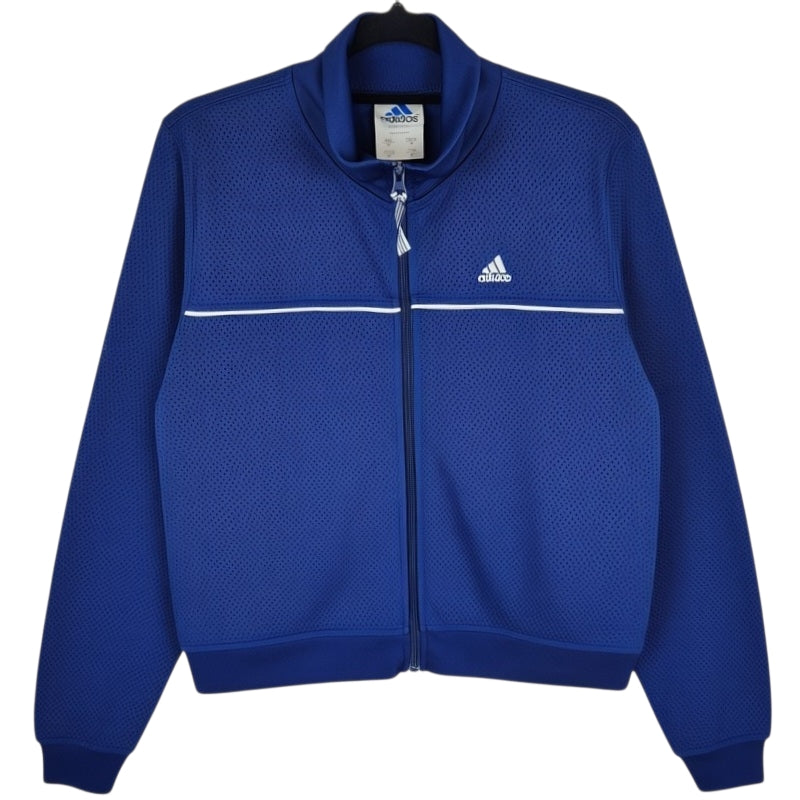 Vintage Adidas 90's Womens Dark Blue Canada Made Track Jacket Size M