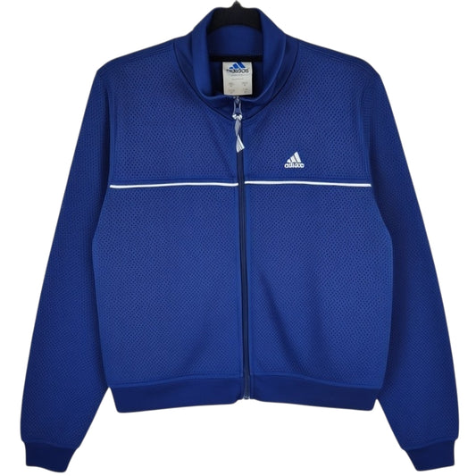 Vintage Adidas 90's Womens Dark Blue Canada Made Track Jacket Size M
