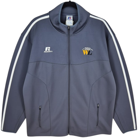 Russell Athletic Grey Football Track Jacket Size XL