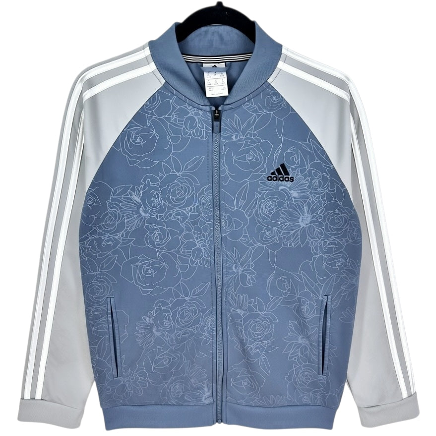 Adidas Womens Steel Blue & Grey Track Jacket Size M