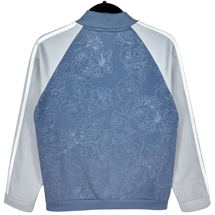 Adidas Womens Steel Blue & Grey Track Jacket Size M