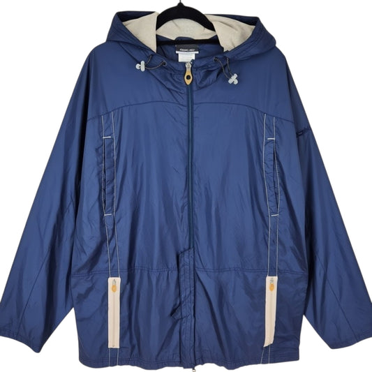 Vintage Reebok 2000's Dark Blue Light Nylon Jacket Size L