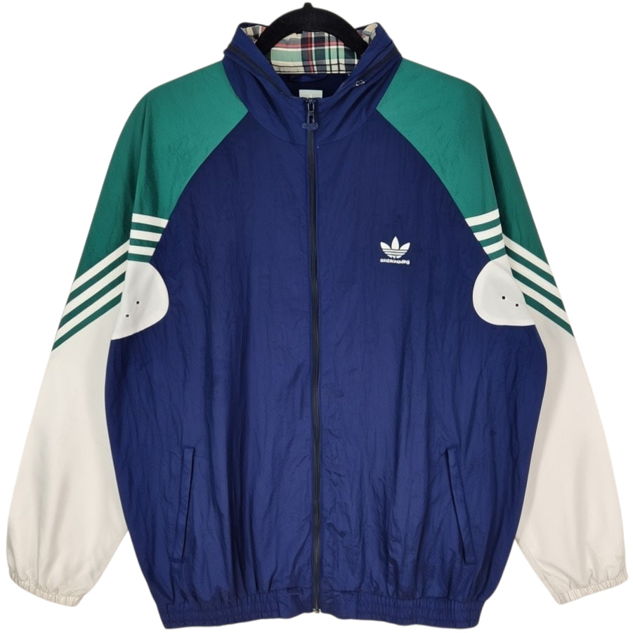 Adidas Skateboarding Blue White & Green Light Jacket Size XL
