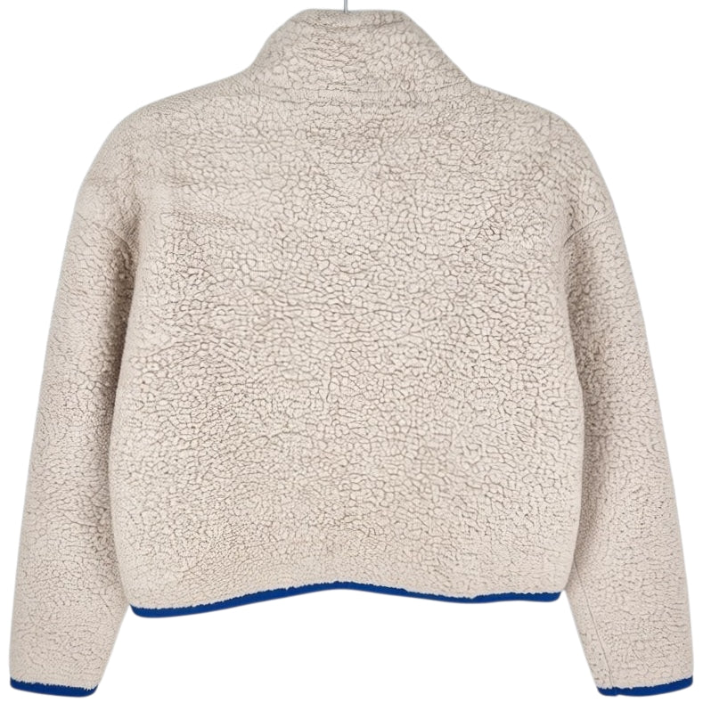 Tommy Jeans Womens Light Brown Quarter Zip Fleece Jumper Size S