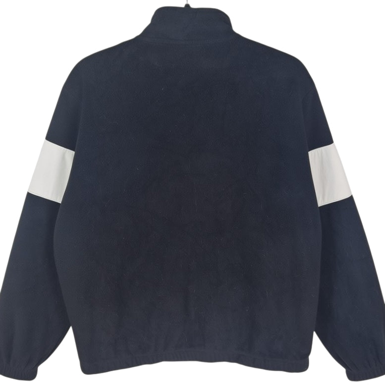 FILA Black Quarter Zip Fleece Jumper Size M