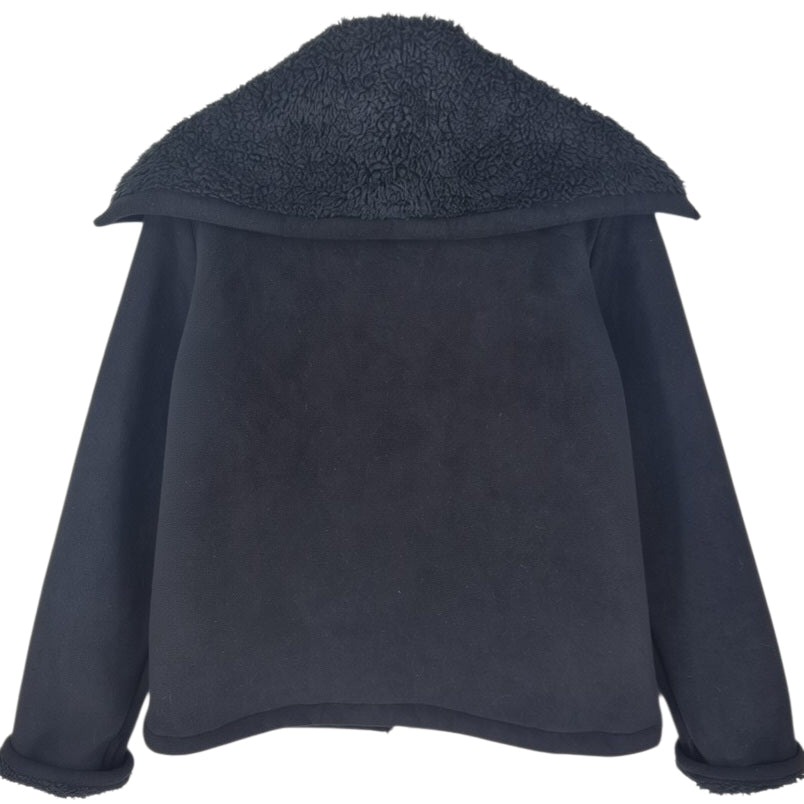 Nautica Black Heavy Fleece Jacket Size L