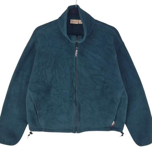 Vintage Woolrich 2000's Dark Green Fleece Zip Jumper Size M