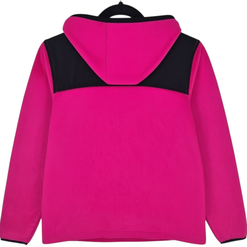 FILA Sport Womens Hot Pink Hooded Mink Fleece Zip Jumper Size S