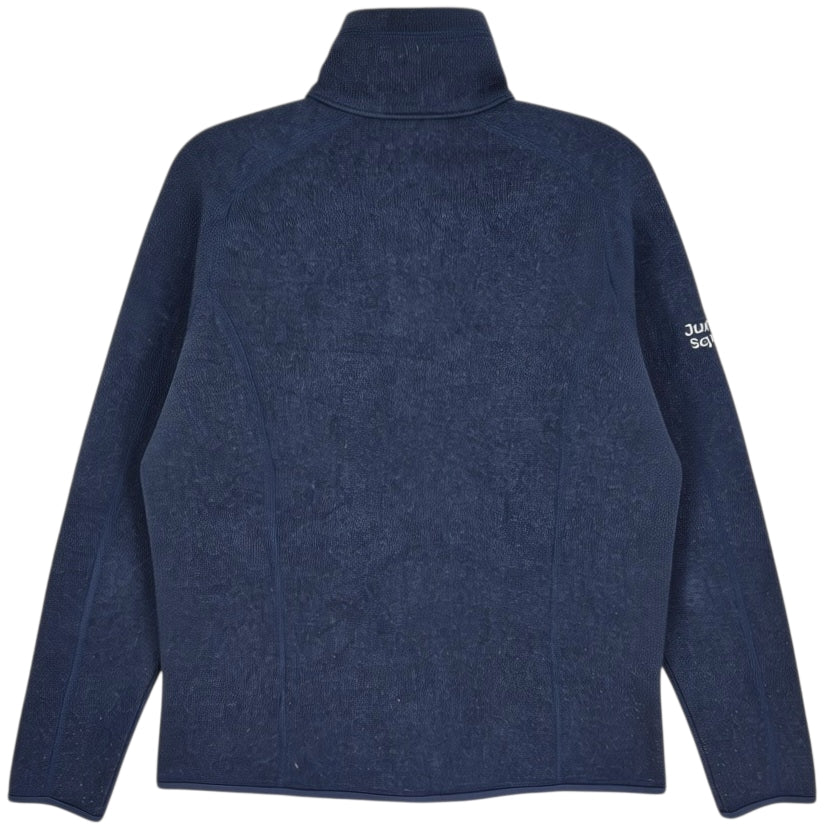 Patagonia Womens Dark Blue Fleece Zip Jumper Size L