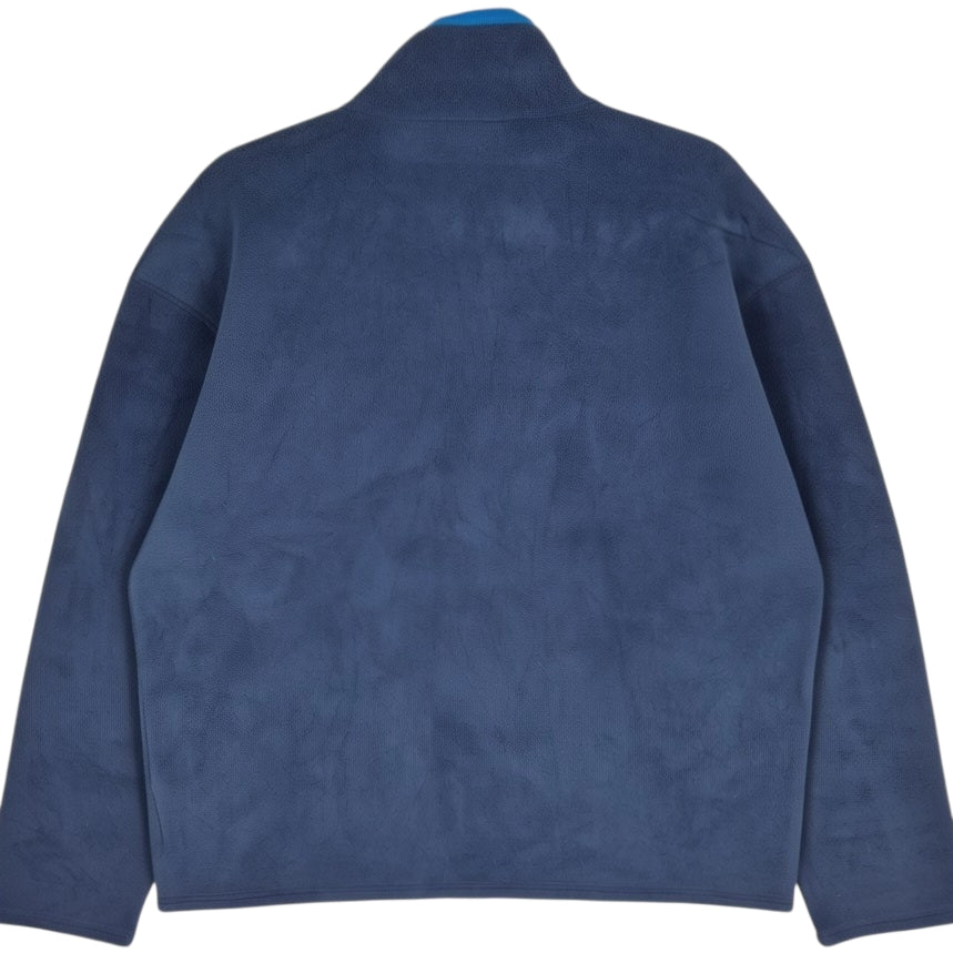 FILA Dark Blue Quarter Zip Fleece Jumper Size XL