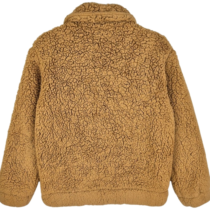Levis Brown Fleece Zip Jumper Size S