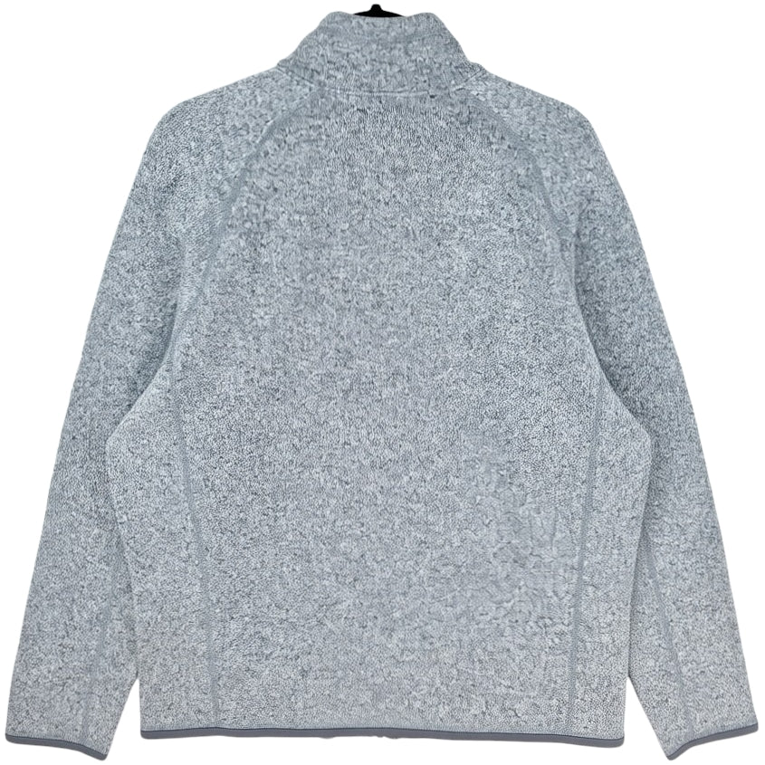Patagonia Light Grey Fleece Zip Jumper Size XL