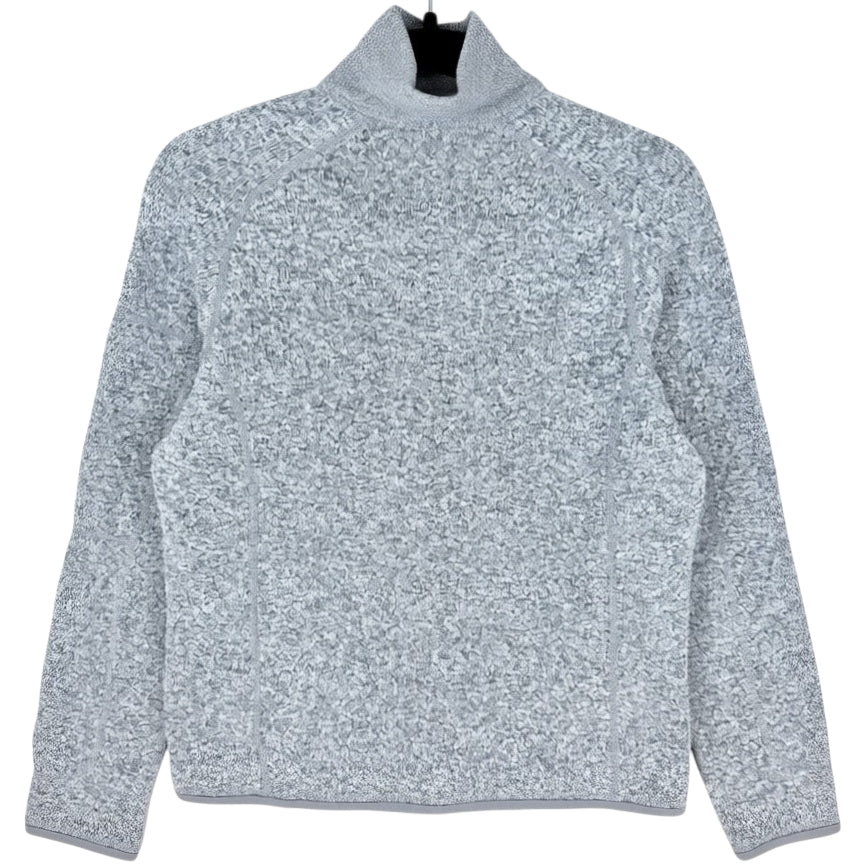 Patagonia Light Grey Womens Fleece Zip Jumper Size L