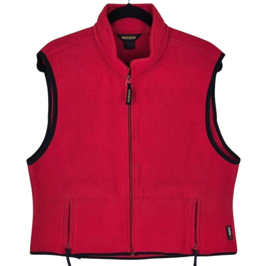 Vintage Woolrich 90's Red Fleece Vest Size L