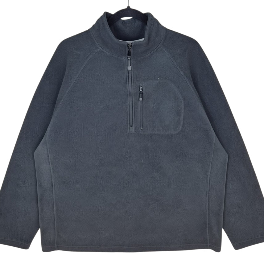 Starter Black Quarter Zip Fleece Jumper Size XL