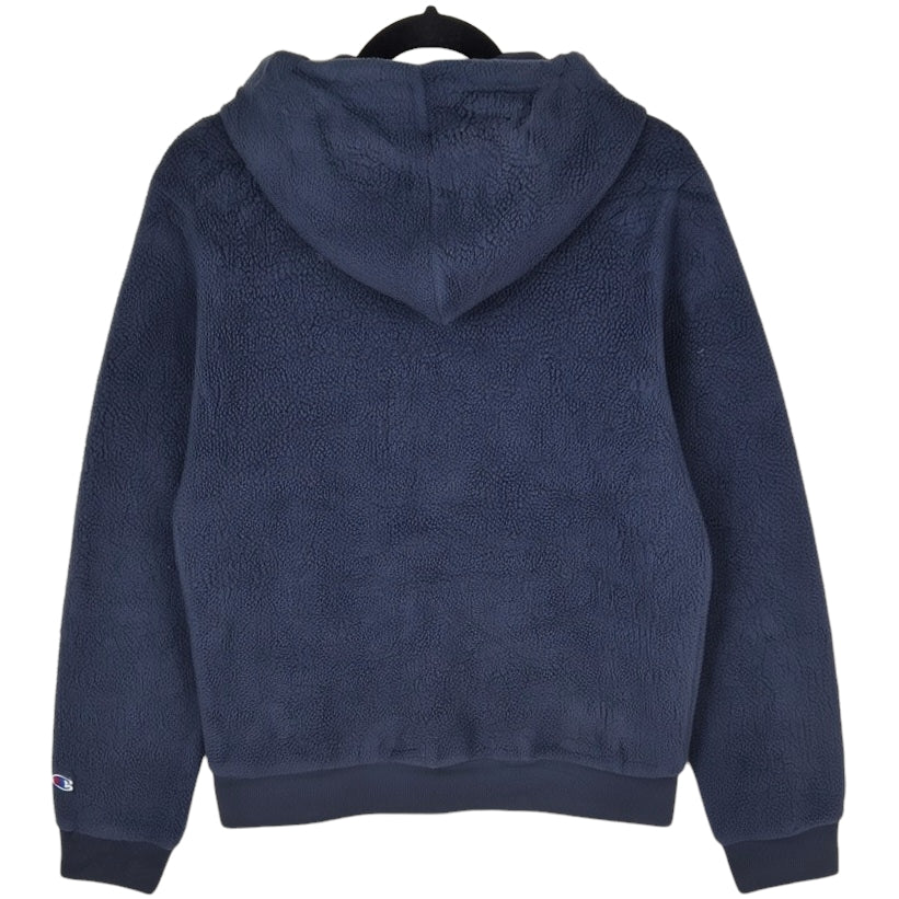 Champion Dark Blue La Salle Explorers Half Zip Fleece Hoodie Size S