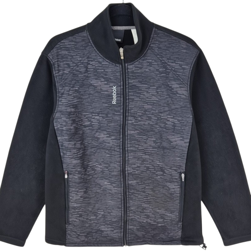Reebok Black Fleece Zip Jumper Size S