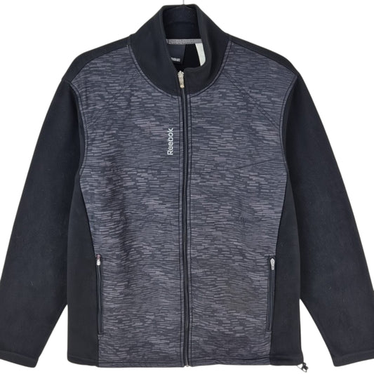 Reebok Black Fleece Zip Jumper Size S