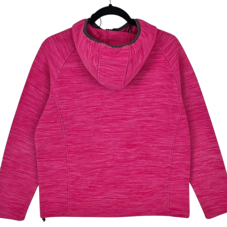 New Balance Womens Pink Hooded Fleece Zip Jumper Size XL