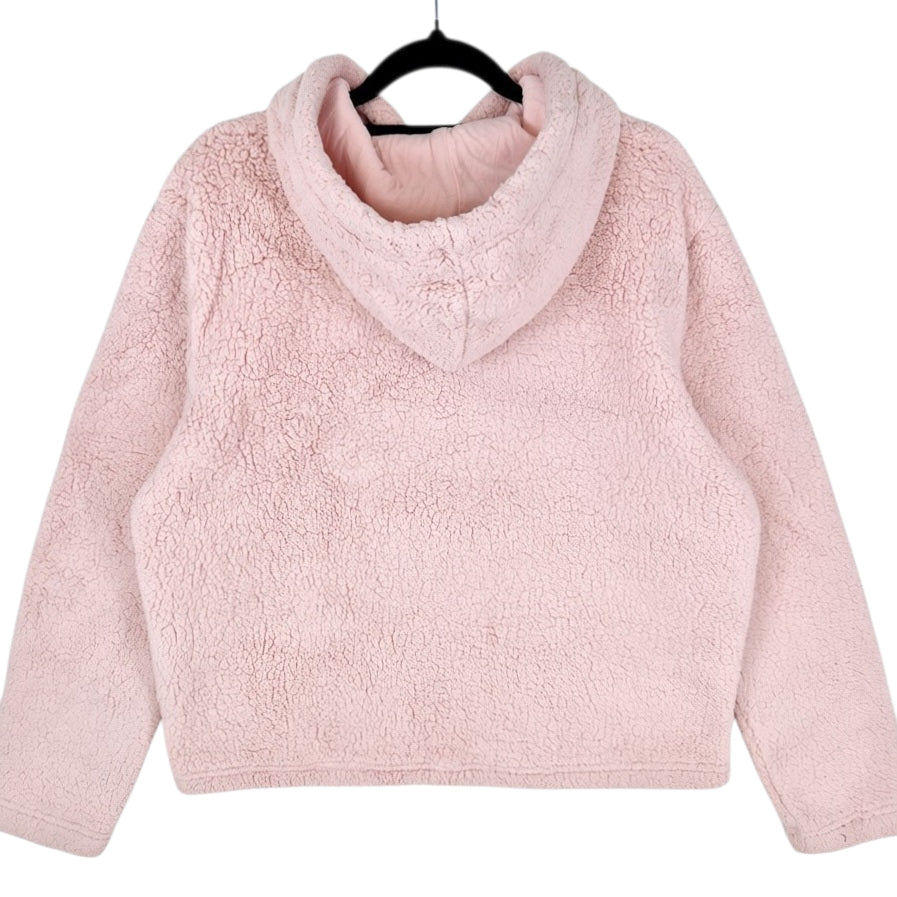 FILA Womens Light Pink Fleece Hoodie Size M