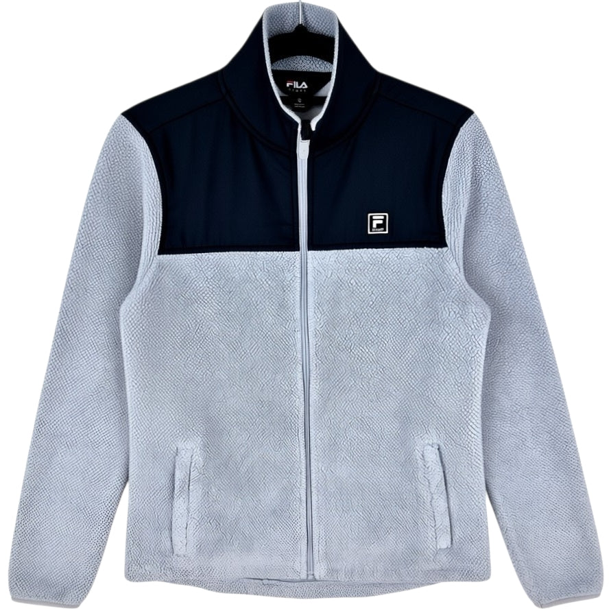FILA Sport Womens Light Brown Fleece Zip Jumper Size S