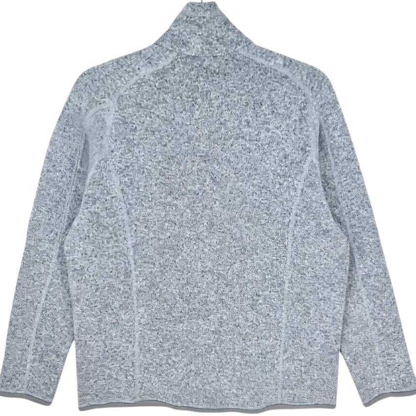 Patagonia Womens Light Grey University of Indiana Fleece Zip Jumper Size XL