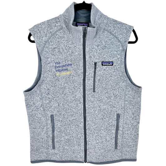 Patagonia VISA Light Grey Fleece Vest Size M