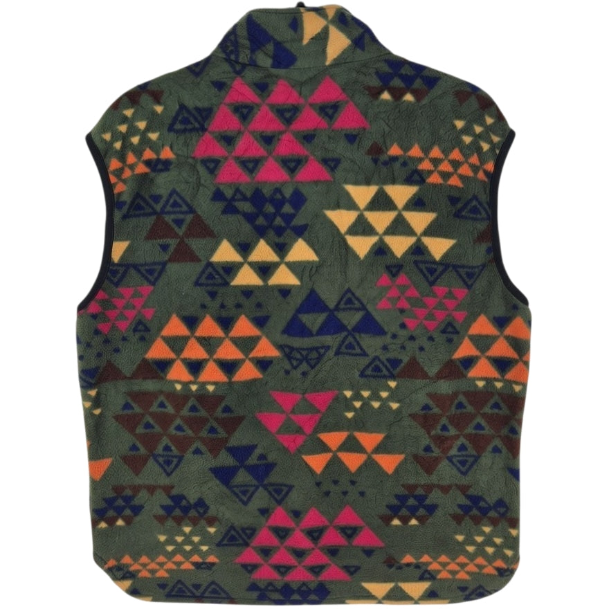 Vintage 90's Dark Green USA Made Fleece Vest Size XL
