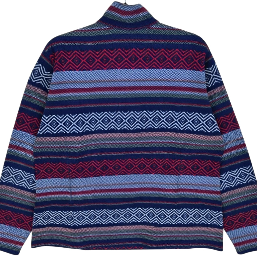 Eddie Bauer Womens Blue Quarter Zip Fleece Jumper Size XL