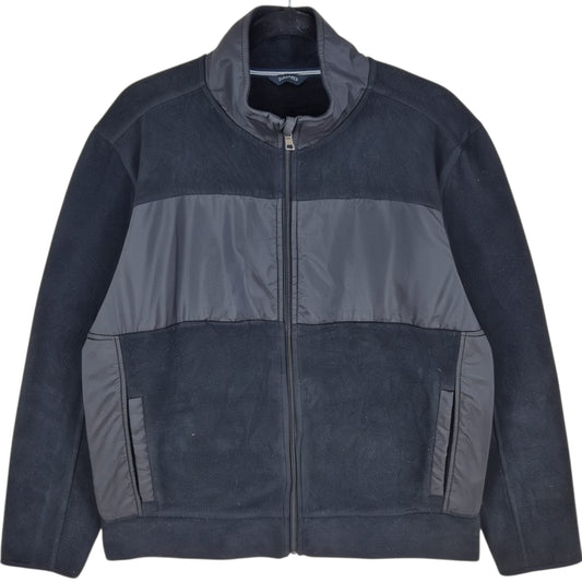 Nautica Black Fleece Zip Jumper Size L