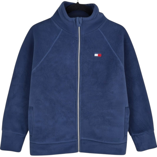 Tommy Hilfiger Sport Womens Dark Blue Fleece Zip Jumper Size S
