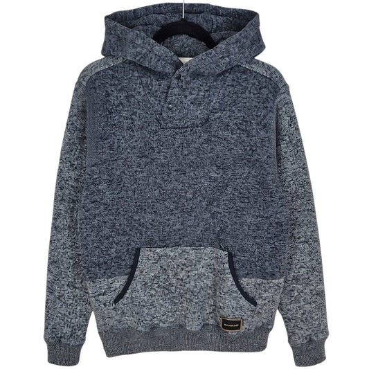 Quicksilver Grey Quarter Button Fleece Hoodie Size M