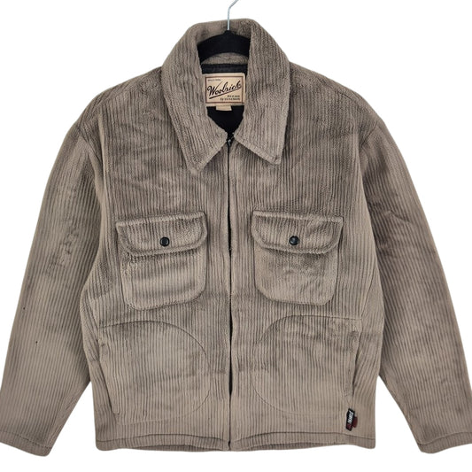 Vintage Woolrich 90's Brown USA Made Fleece Jacket Size M