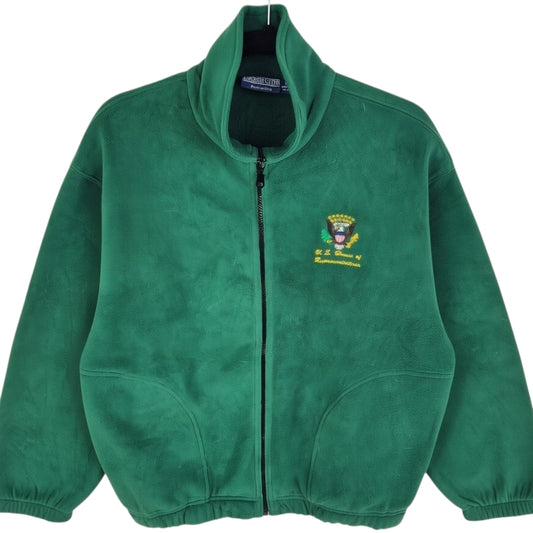 Vintage Emerson Glenn 90's USA House of Reps Green Fleece Jumper Size S