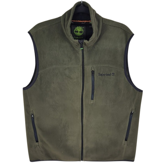 Timberland Olive Green Fleece Vest Size M