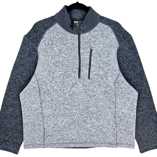 Woolrich Grey Quarter Zip Fleece Jumper Size 2XL