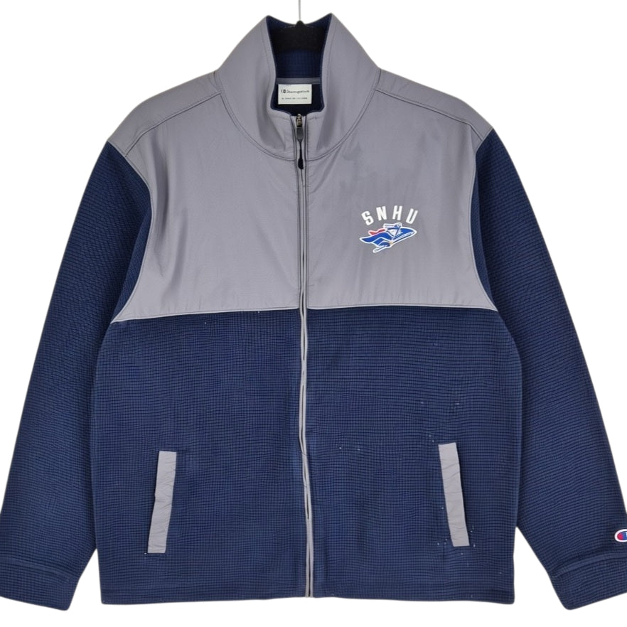 Champion Southern New Hampshire Uni Dark Blue & Grey Fleece Zip Jumper Size L