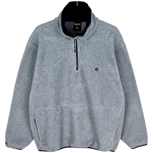 Nautica Competition Grey Quarter Zip Fleece Jumper Size XL