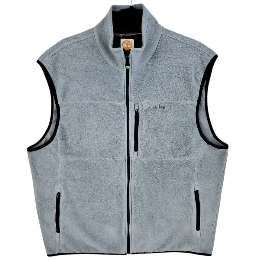 Timberland Grey Fleece Zip Vest Size XL