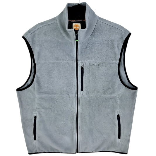 Timberland Grey Fleece Zip Vest Size XL