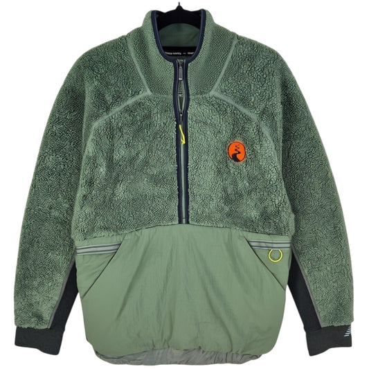 New Balance Green Half Zip Fleece Jumper Size S