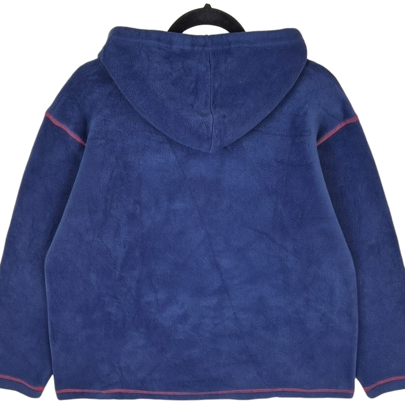 Vintage Coca Cola 90's Dark Blue Fleece Hoodie Size L