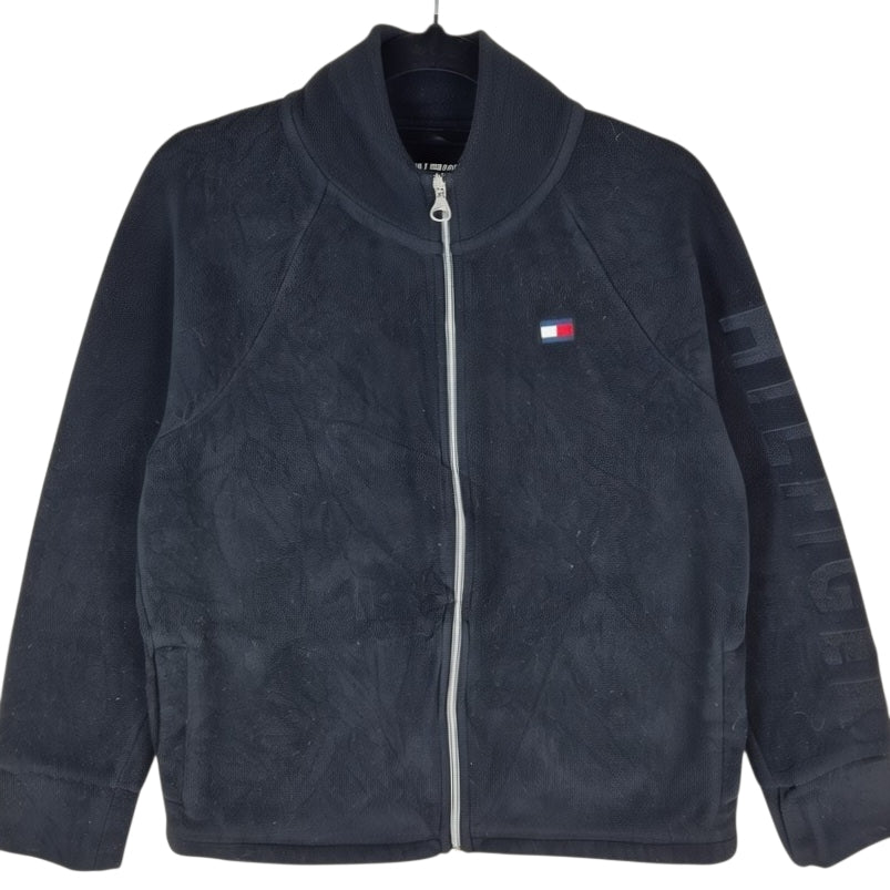 Tommy Hilfiger Sport Womens Black Fleece Zip Jumper Size M