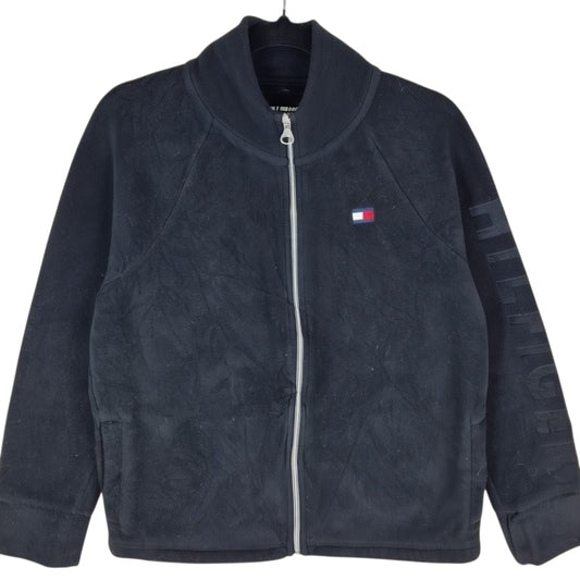Tommy Hilfiger Sport Womens Black Fleece Zip Jumper Size M