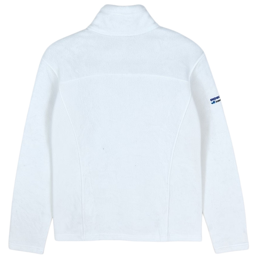 Patagonia Womens White Fleece Zip Jumper Size M